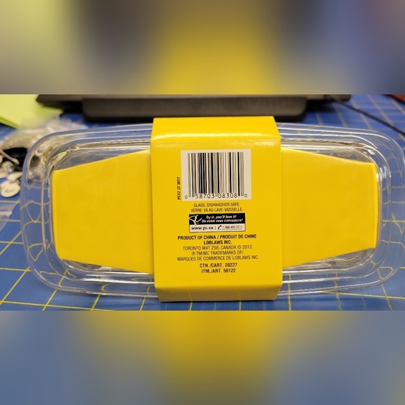 Libbey Clear Glass Butter Dish - Picture 2 of 4